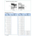 Réducteur de tuyau en aluminium DIN 2605 7075 / raccord de tuyau en aluminium